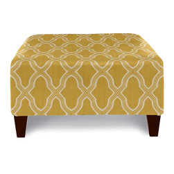 Jordan Ottoman by La-Z-Boy shown in Buttercup - Products