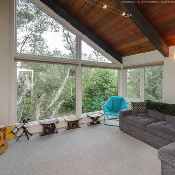Large New Windows in Treehouse Style House - Renewal by Andersen Bay Area