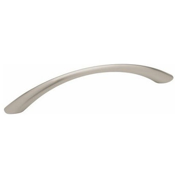 96mm Tapered Bow Pull - Satin Nickel