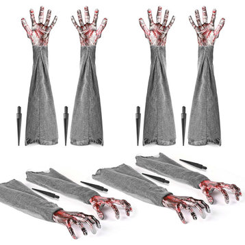 Yescom Lawn Zombie Hands Scary Halloween Decoration Realistic Life Size Prop 8