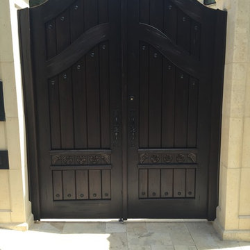 Custom Designer Wood Gate by Garden Passages