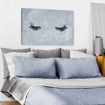 "Pretty Lashes II" Painting Print on Wrapped Canvas