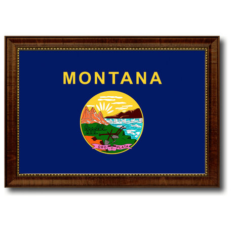 Montana State Flag Canvas Print, 15"x21"