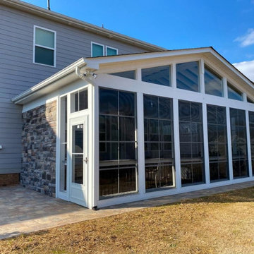 Waxhaw NC Three Season Room With Outdoor Kitchen