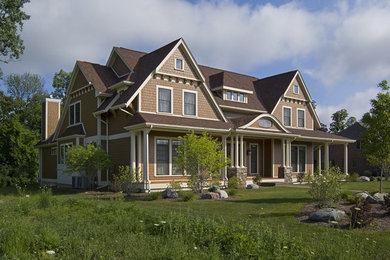 Example of a minimalist exterior home design in Other