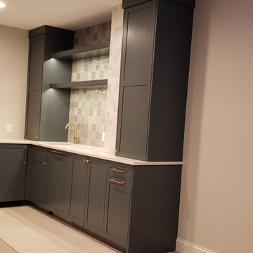 Sophisticated Basement and Kitchenette