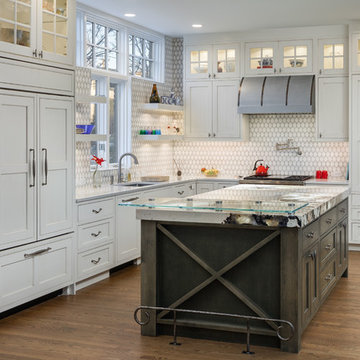 Patagonia Granite, Kitchen Island Glows