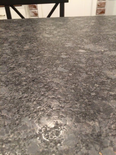 Black leathered granite is it a good choice for a busy 