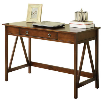 Titian Desk, 45.98W X 20D X 30H, Antique Tobacco
