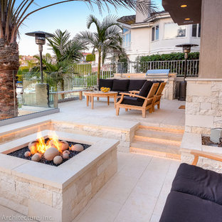 Limestone Fire Pit Houzz