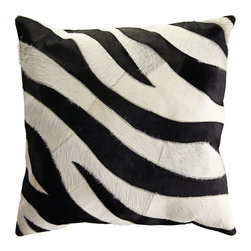 ZEBRA COWHIDE PILLOW COVER - NEW - Decorative Pillows