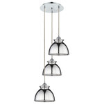 Innovations Lighting - Adirondack 3-Light Cord Multi Pendant, Polished Chrome - A truly dynamic fixture, the Ballston fits seamlessly amidst most decor styles. Its sleek design and vast offering of finishes and shade options makes the Ballston an easy choice for all homes.