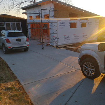 Tyvek Weather Barrier Installation for Custom Garage | Lake Waukomis, MO