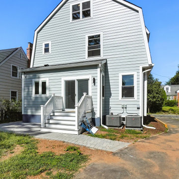 Rear Gable End with White Entry Railing