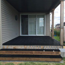 Wood to Stone Deck - Landscaping Stones And Pavers