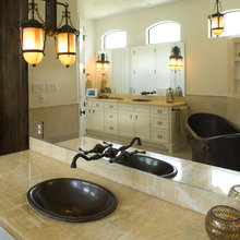bathroom mirror with outlets