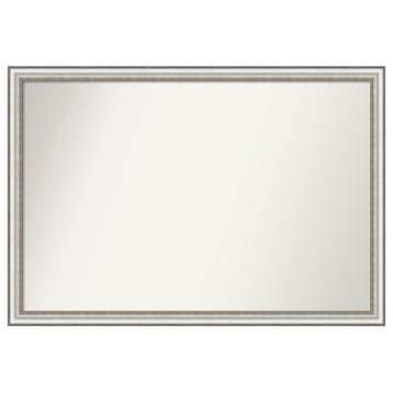 Salon Silver Narrow Non-Beveled Wall Mirror 38.5x26.5 in.