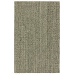 Jaipur Living - Vidalia Handmade Solid Green Area Rug 10'X14' - A classic handwoven construction with clean, contemporary appeal, the Amity collection brings interest and grounding texture to on-trend spaces. The Vidalia area rug features a heathered green hue with flecks of cream, brown, and beige. A ridged weave adds dimension and depth to any modern home. The fiber-dyed wool and durable PET blend of this collection lends the perfect accent to heavily trafficked areas of the home such as living rooms, halls, and entryways.