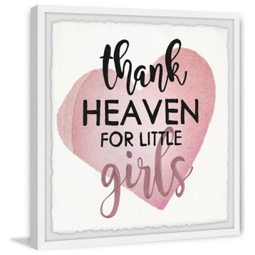 "Thank Heaven for Little Girls III" Framed Painting Print, 18"x18"