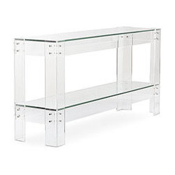 ACRYLIC AND GLASS CONSOLE - Console Tables