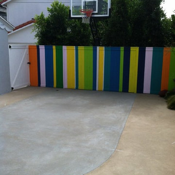 Christopher S's Pro Dunk Gold Basketball System on a 15x23 in Corona del Mar, CA