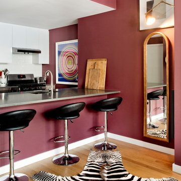 My Houzz: Rugs Define Living Spaces in a 750-Square-Foot Apartment