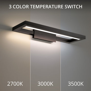 WAC Lighting WS-89120-35 View 20"W LED Bath Bar Set to 3500K - Black