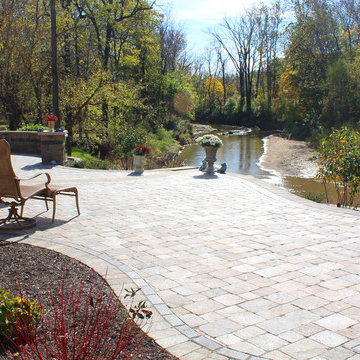 Outstanding Overlook Patio with Terraced Retaining Walls (Plainfield, IN)