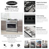 Cosmo Modern Dual-Fuel Range Convection Oven Pro Style High Powered