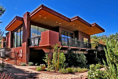 Southwestern exterior home idea in Phoenix