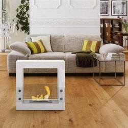 Tectum Mini &ndash; Freestanding Ventless Ethanol Fireplace - Indoor Fireplaces
