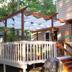 Retractable Wire Slide Pergola Cover - Outdoor Products
