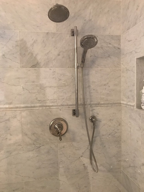 Placement of handheld shower