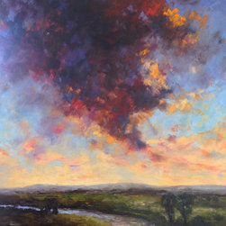 "Sunset at Popham" oil, 52"x48" by Deborah Randall - Products