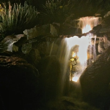 LED lighting for ponds and waterfalls