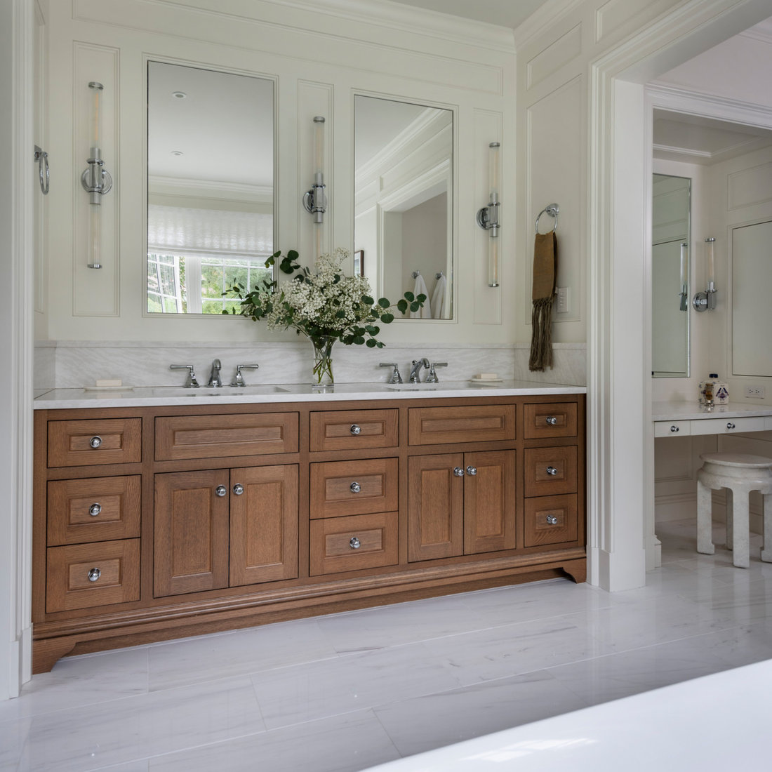 Master bath vanity