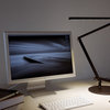 Z-Bar Desk Lamp With Base, Cool Light, Metallic Black