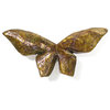 Knob 3.38"x1.5", Black Novelty Bronze and Stainless Steel Cabinet Butterfly Knob