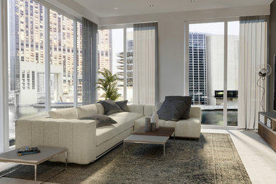 Inspiration for a modern home design remodel in Miami