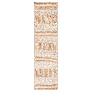 Safavieh Vintage Leather Collection NF887A Rug, Natural/Ivory, 2'3" X 11'