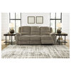 Signature Design by Ashley Draycoll Power Reclining Sofa in Pewter