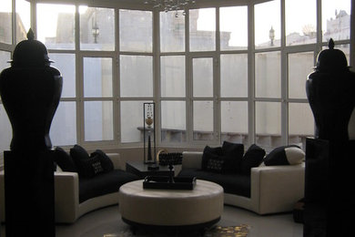 Inspiration for a modern living room remodel in Other