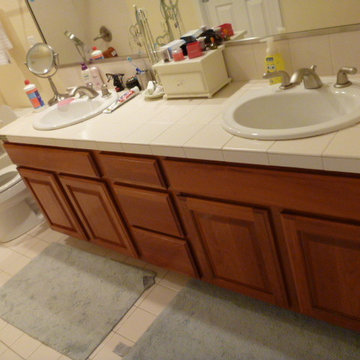 Kids bathroom become grow up bathroom in 30days