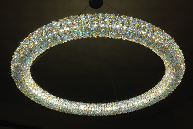 Quartz Crystal chandeliers