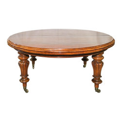 19th Century Victorian English Large Mahogany Dining Table with Four Leafs - Products