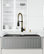 Brant Pull-Down Spray Kitchen Faucet, Matte Gold/Matte Black, With Soap Dispense