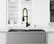 Brant Pull-Down Spray Kitchen Faucet, Matte Gold/Matte Black, With Soap Dispense