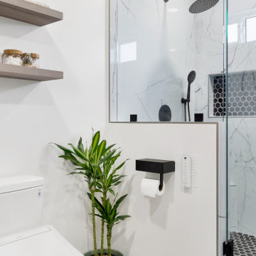 Contemporary shower, Bathroom Remodel in Los Angeles, CA