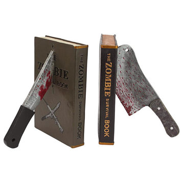 Design Toscano Dead Read Bloody Zombie Bookends