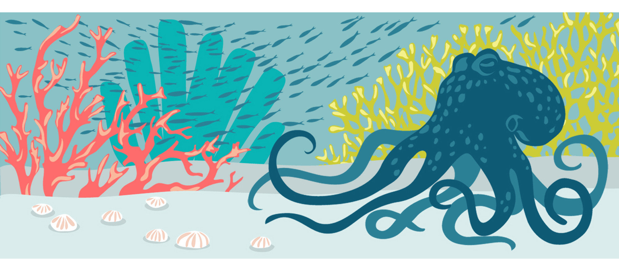 Frontporch Octopus Indoor/Outdoor Rug, 2'x5' - Beach Style - Doormats ...